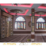 پنجره گره چینی با طلق رنگی