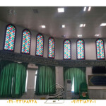 پنجره گره چینی با طلق رنگی