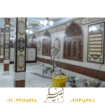 پنجره گره چینی با طلق رنگی