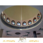 پنجره گره چینی با طلق رنگی